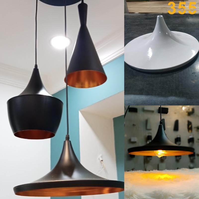 Đèn TCF01 màu trắng đen sang trọng