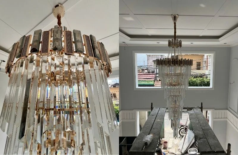 Đèn Thả Pha Lê TPL88230D1800 1 Chi tiết đèn thả pha lê TPL88230D1800