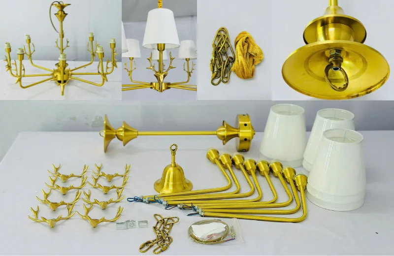 Đèn Chùm DCD11T8 4 Chi tiết Đèn Chùm DCD11T8