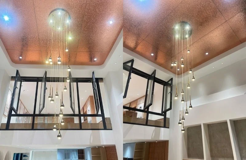 Hình ảnh thực tế đèn thả hiện đại THD322T18 1