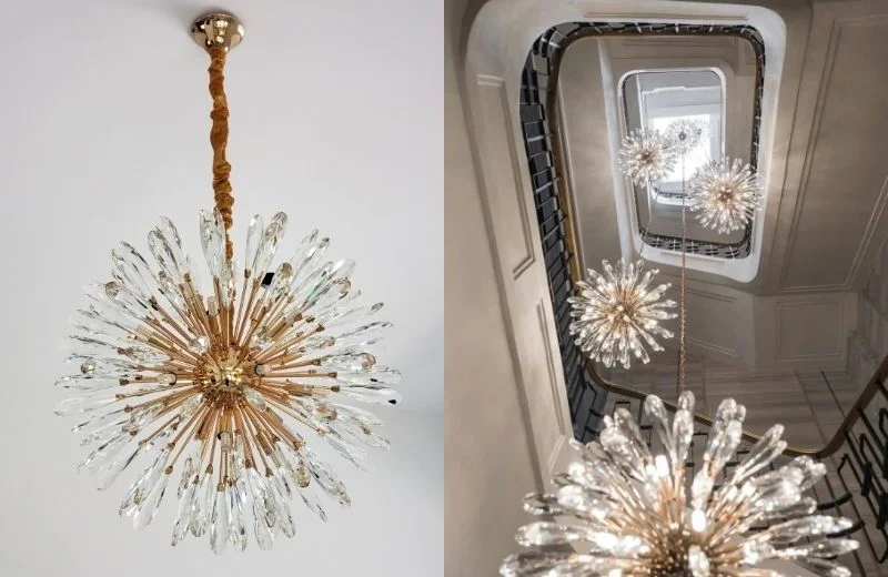 Đèn Thả Pha Lê TPL104 1 Đèn thả pha lê TPL104 có thể dùng để thả thông tầng