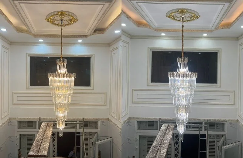 Đèn Thả Pha Lê TPL88230D1800 2 Đèn thả pha lê TPL88230D1800 điểm nhấn sang trọng cho không gian