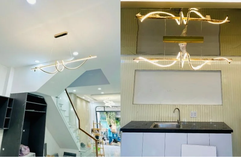 Thực tế đèn Thả Thiết Kế TTK136 1