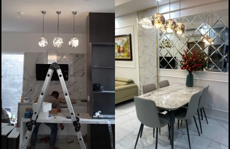 Đèn thả trần TT30 hoàn thiện