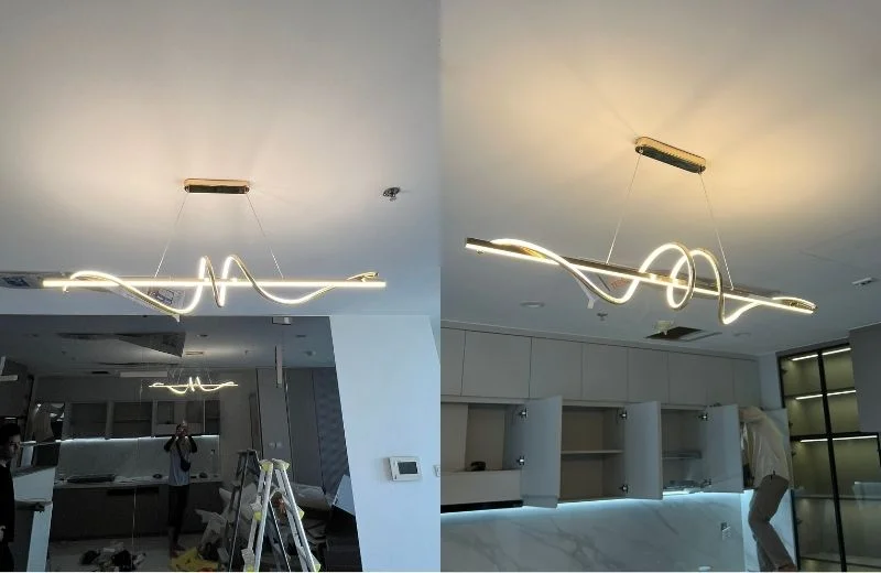 Thực tế đèn Thả Thiết Kế TTK136 2