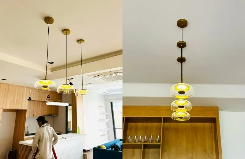 Ảnh thực tế đèn thả trần TT50TRONG 