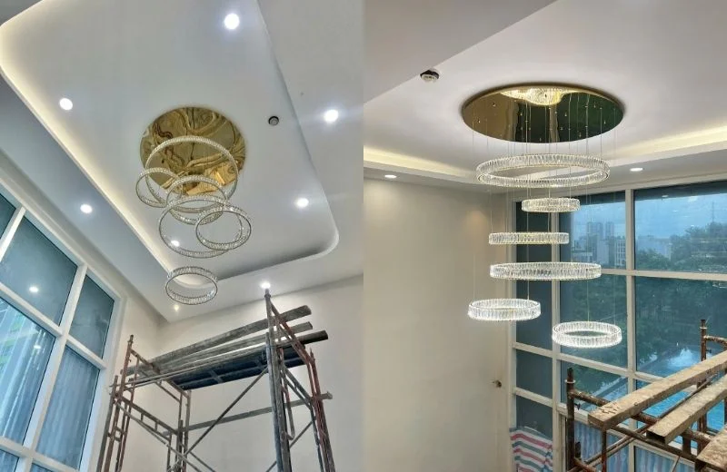 Thi công đèn thả hiện đại THD7053T6