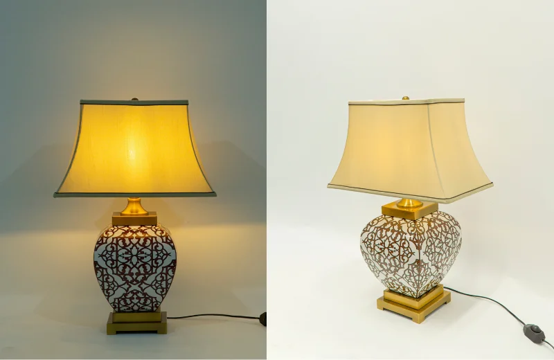 Màu sắc vàng ấm áp của Đèn Bàn DB82