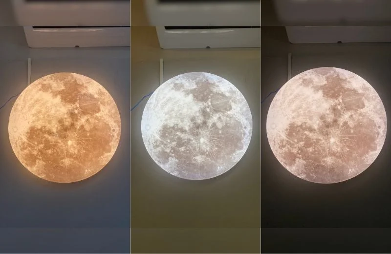 Đèn ốp trần mica OTA02 linh hoạt với 3 chế độ LED