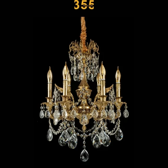 Đèn chùm đồng cổ điển DCD2301 - mang vẻ đẹp cổ điển đến không gian 355decor