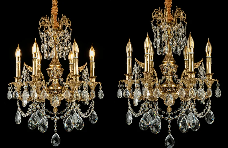 Đèn Chùm DCD2301 1 Ảnh thật Đèn Chùm DCD2301T6