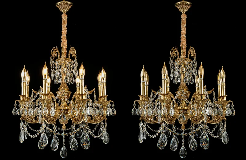 Đèn Chùm DCD2301 2 Ảnh thật Đèn Chùm DCD2301T8