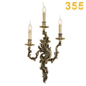 đèn vách đồng cổ điển cao cấp phòng khách vdc6036 chính hãng 355decor