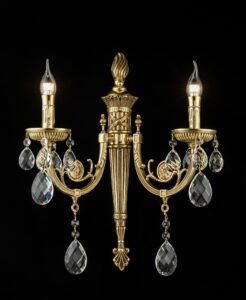 đèn vách đồng nguyên chất pha lê k9 cao cấp vdc5088t2