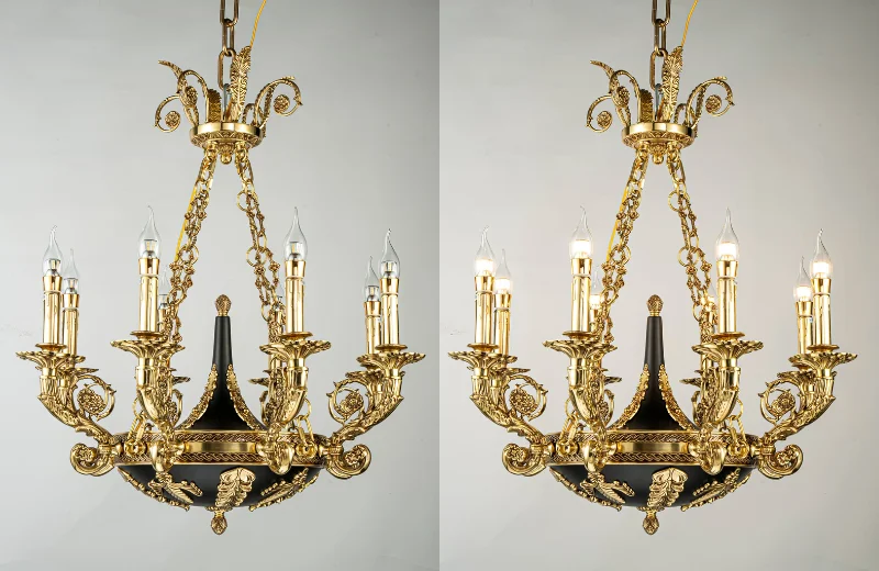 Đèn Chùm DCD0427 1 Ảnh thật Đèn Chùm DCD0427T8