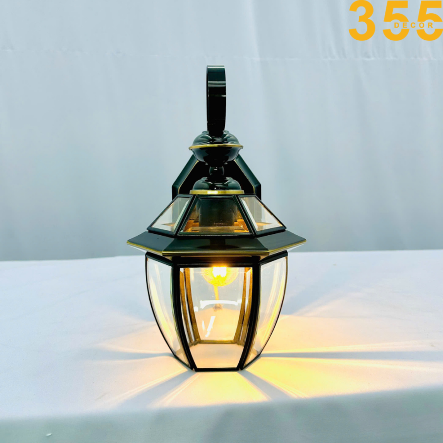 đèn tường đồng màu đen sang trọng