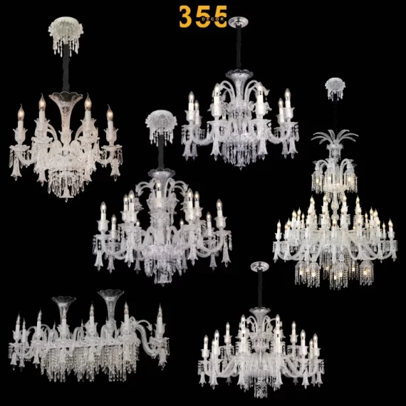 Đèn chùm pha lê tân cổ điển DC8806 - phong cách hoàng gia 355decor