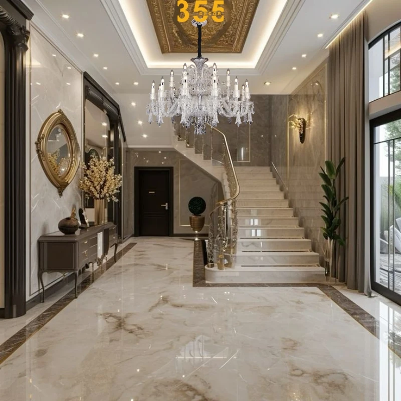 Đèn chùm phòng khách cao cấp DC8806 - thiết kế tinh tế , đặc sắc thu hút mọi ánh nhìn 355decor