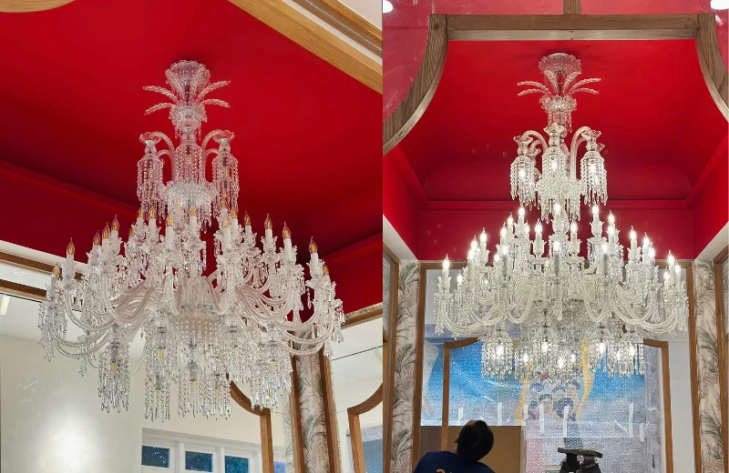 Đèn Chùm Pha Lê DC8806 1 Ảnh thật Đèn Chùm Pha Lê DC8806T55