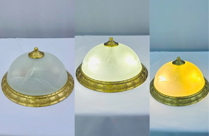 Đèn Ốp Trần Đồng OD08 1 Ảnh thật Đèn Ốp Trần Đồng OD08