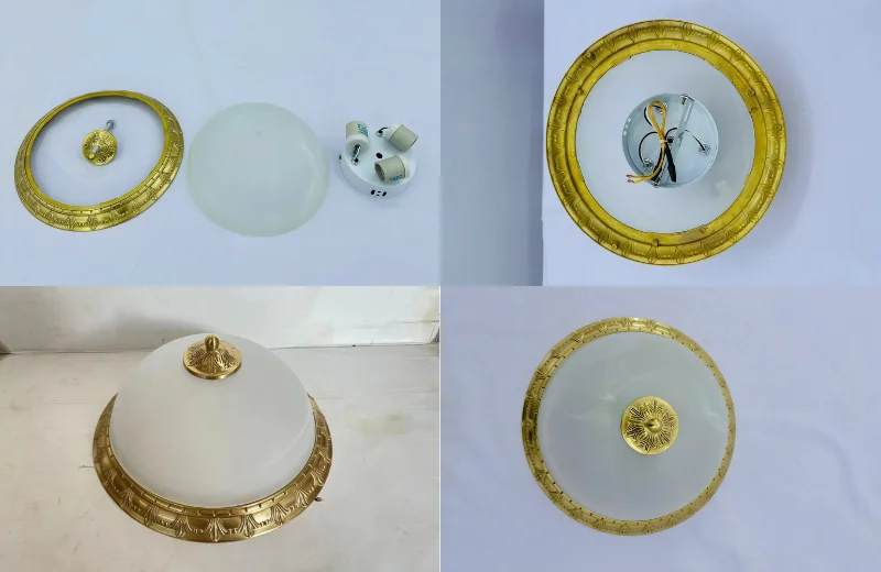 Đèn Ốp Trần Đồng OD08 2 Chi tiết Đèn Ốp Trần Đồng OD08T300