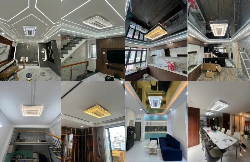 Đèn Quạt Ốp Trần OTA41 1 Ảnh thật Đèn Quạt Ốp Trần OTA41CN