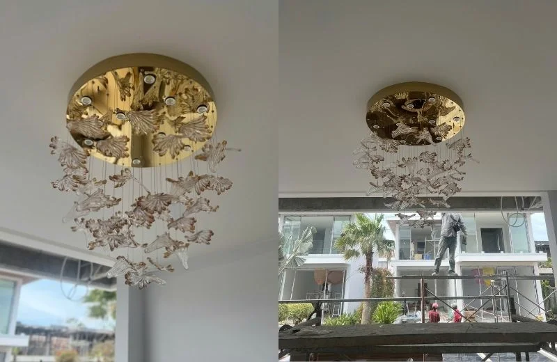 Đèn thả hiện đại THD155 có thể thả đơn hoặc phối thả theo cụm