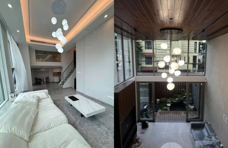 Đèn thả trần TT46 thực tế
