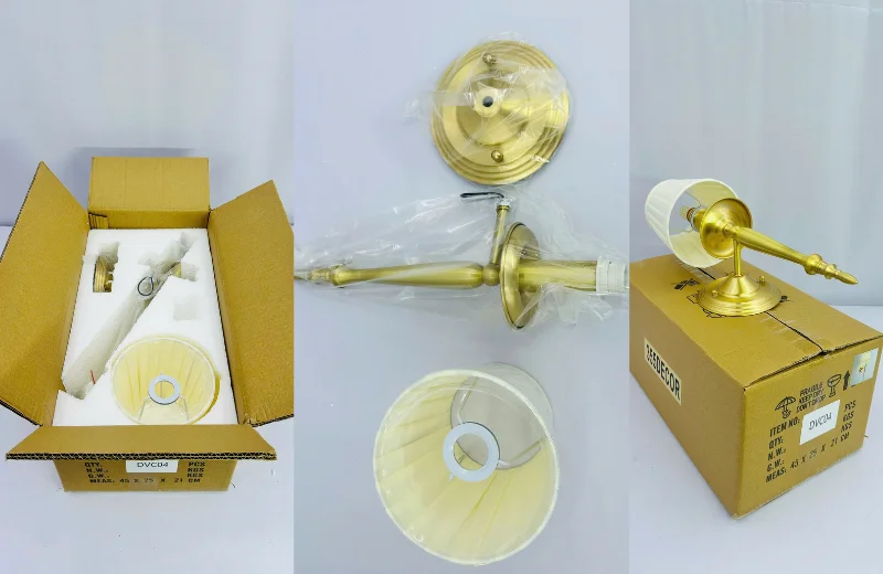 Ảnh cận đóng thùng Đèn Tường Đồng VDC04