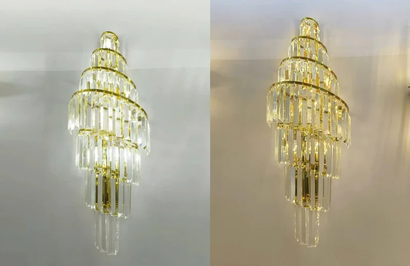 Ảnh thật Đèn Tường Pha Lê VPL31