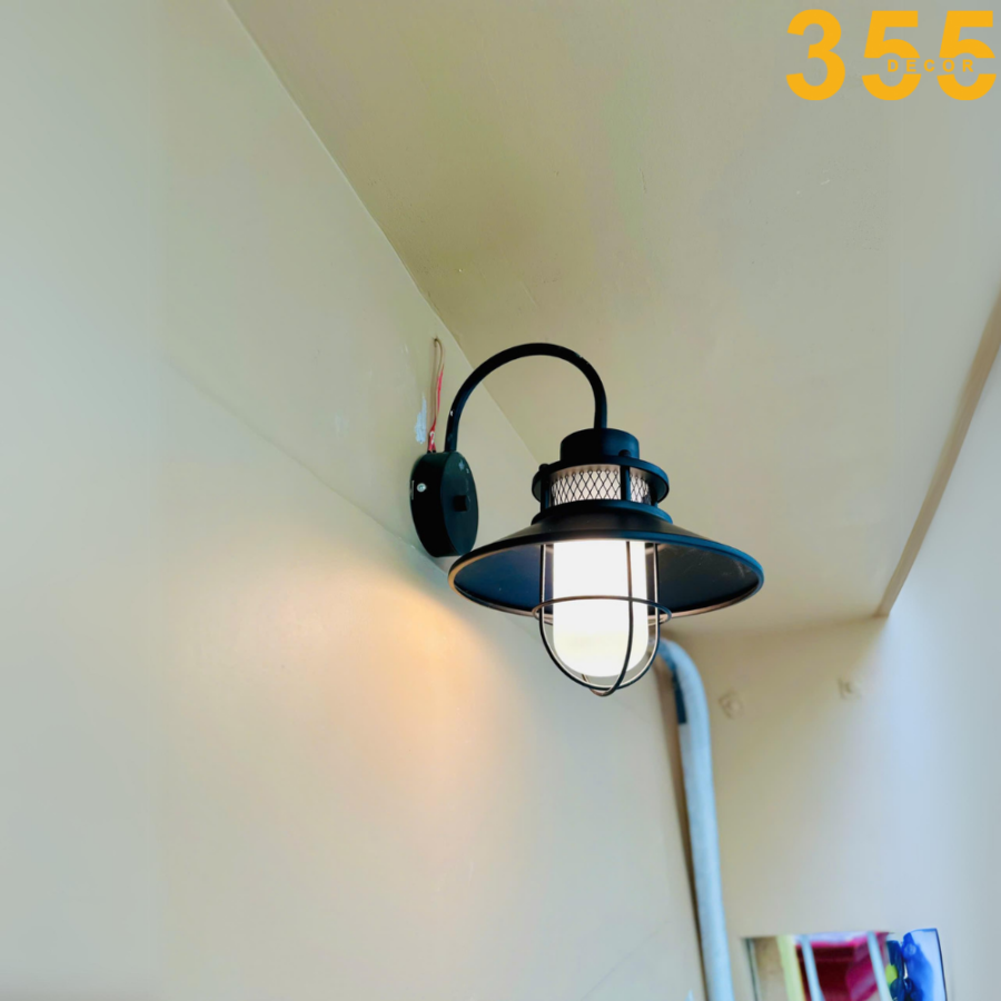 đèn tường trang trí màu đen vnt29t1