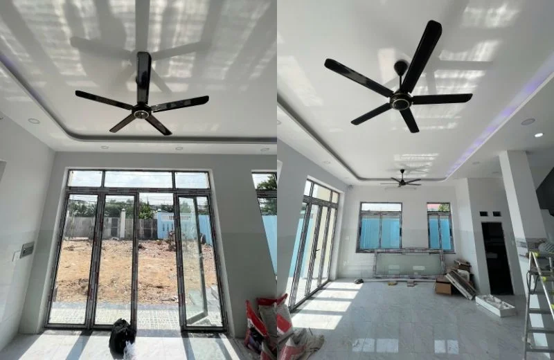 Quạt trần QT55D hoàn thiện