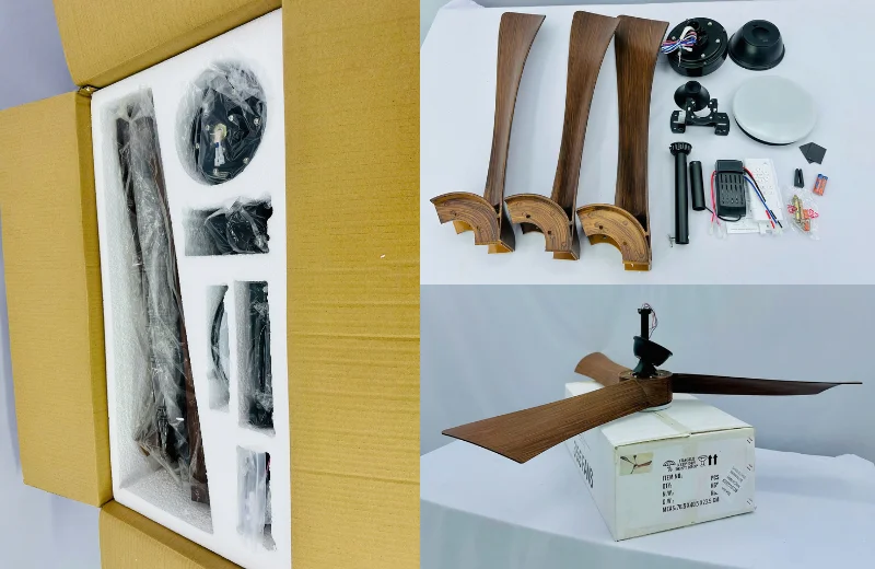 Quạt Trần Đèn QT53 3 Chi tiết cánh quạt của Quạt Trần Đèn QT53