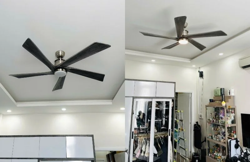 Quạt trần đèn QT60 cho căn hộ, phòng khách