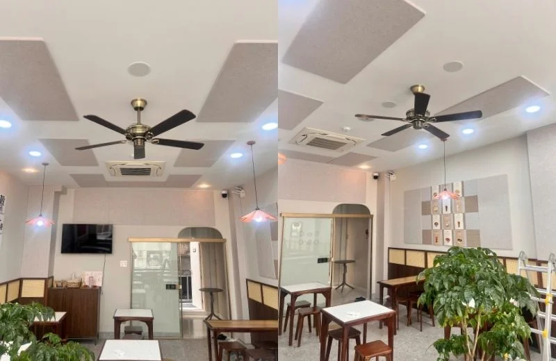Quạt Trần QT34 3 Quạt trần QT34B thực tế