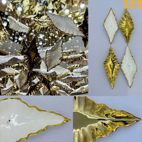 đèn thả trần sứ trắng vàng cao cấp thd119 355decor