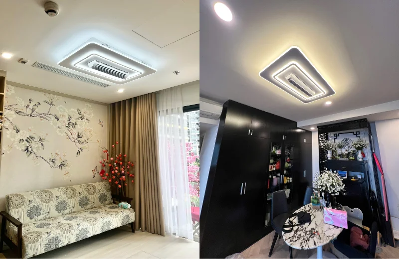 Ảnh thật Đèn Quạt Ốp Trần OTA43CN