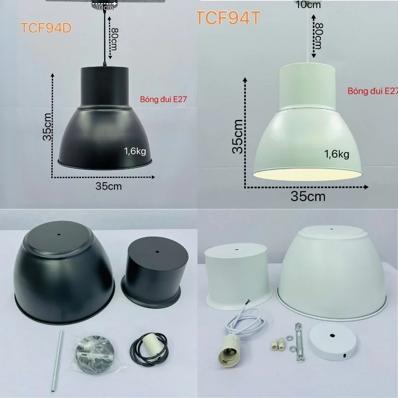 đèn thả cà phê tcf94 - thiết kế công nghiệp trang trí quán cà phê