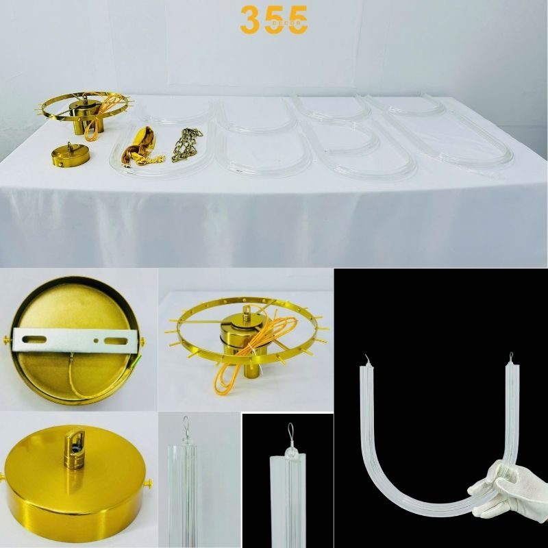 Chi tiết đèn thả pha lê tpl15