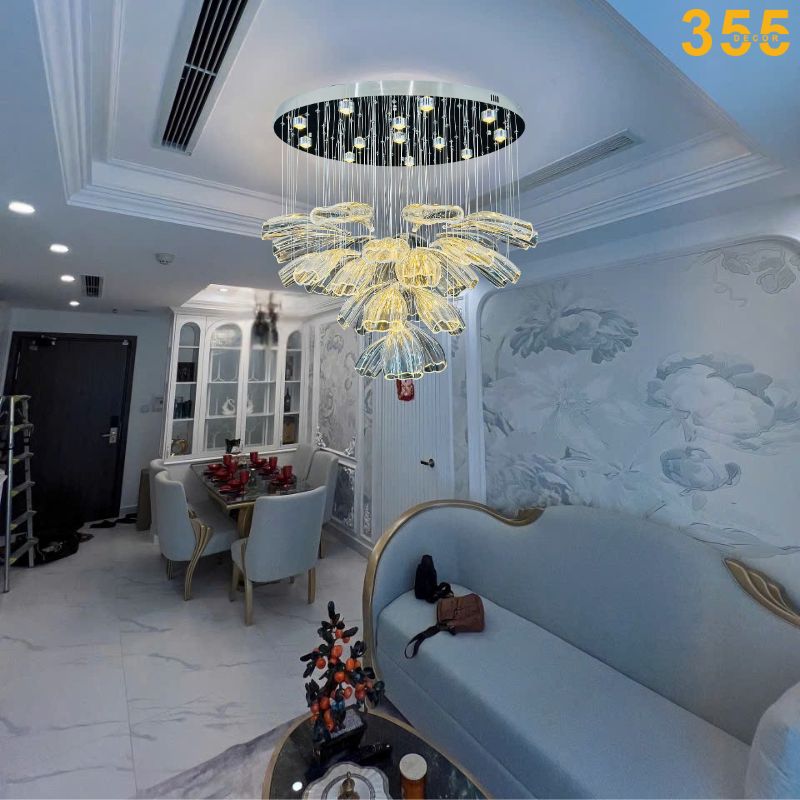 Đèn thả phòng khách luxury THD32