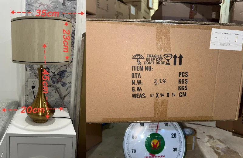 Kích thước Đèn Bàn DB40 