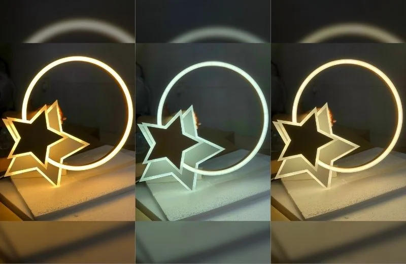 Đèn ốp trần mica OTA8869 linh hoạt với 3 chế độ LED