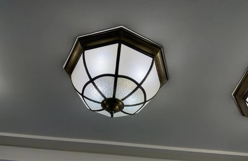 Đèn Ốp Trần Đồng OD04 2 Ảnh thật Đèn Ốp Trần Đồng OD04