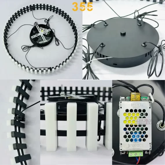 Đèn thả hiện đại THD95 - chi tiết linh kiện bộ đèn