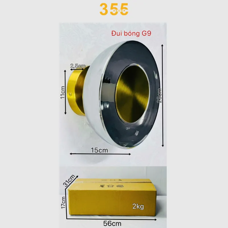 kích thước đèn tường vk136