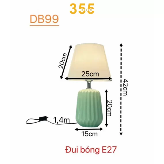 Đèn bàn DB99 - thiết kế tối giản, thanh lịch trang trí không gian nội thất thêm sang trọng hiện đại