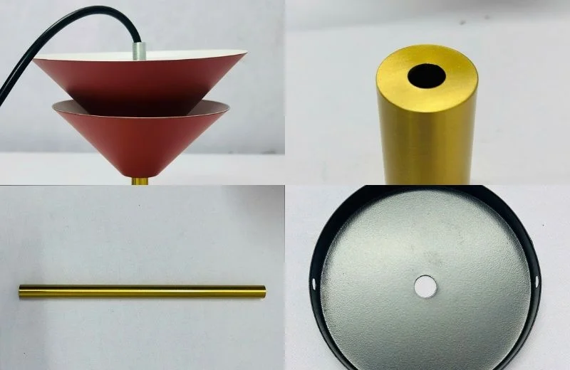 Chi tiết chất liệu đèn thả hiện đại THD62