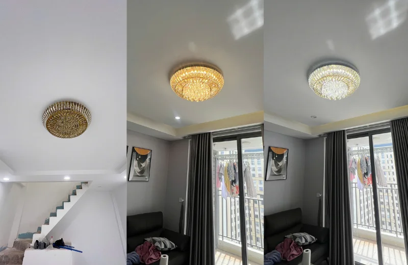 Ảnh thật Đèn Ốp Trần Pha Lê OTPL088T600