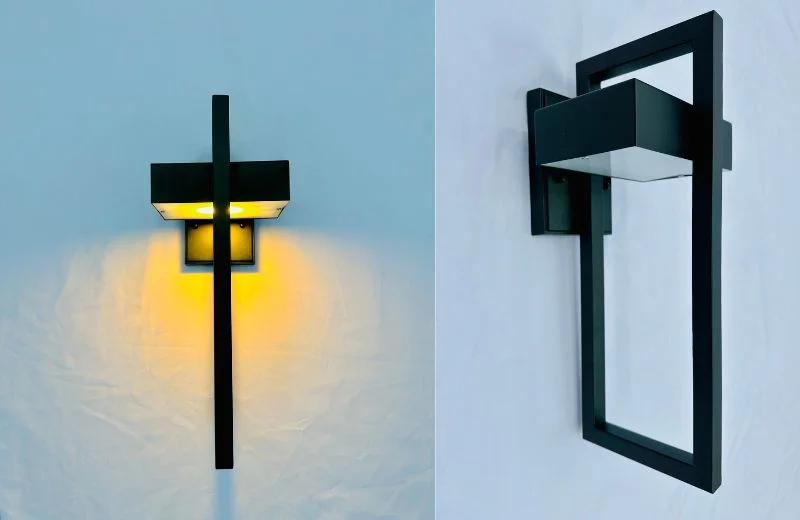 Ảnh thật lúc tắt và bật của Đèn Tường VNT105