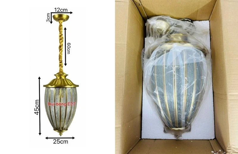 Thông số đèn thả đồng TD41 